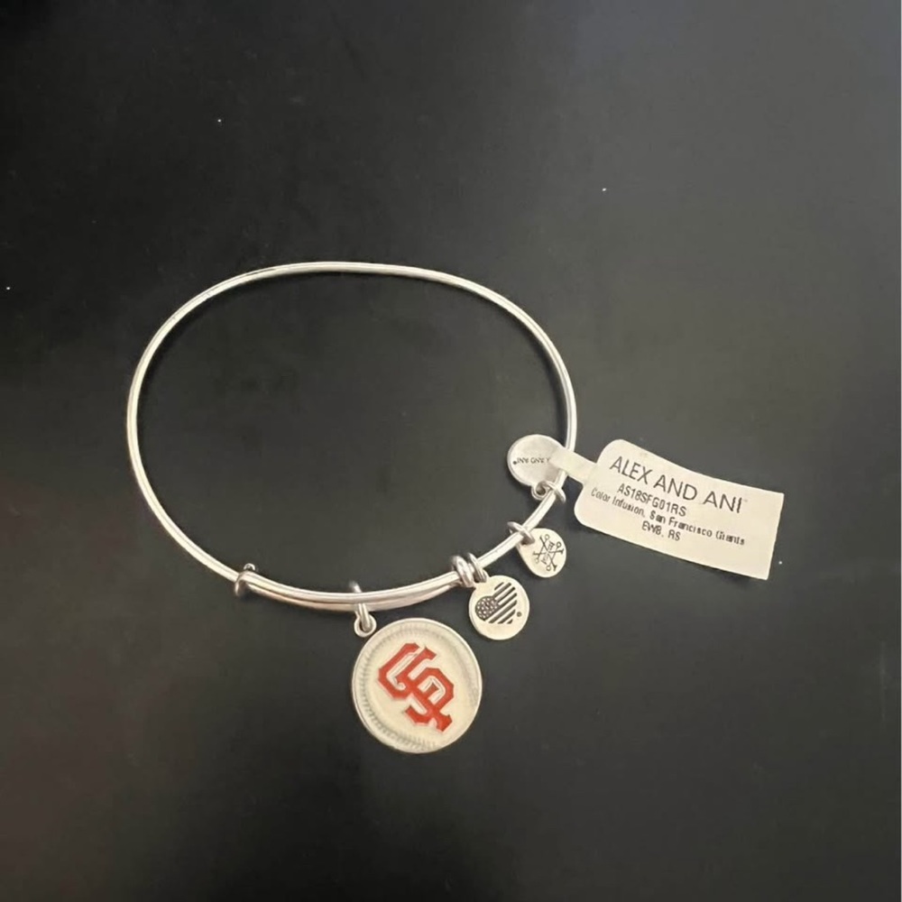 Alex and Ani SF Giants Charm Bracelet